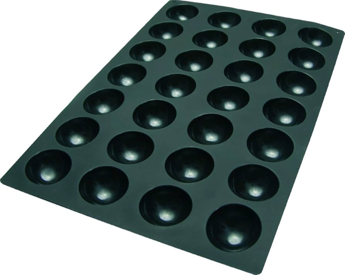 Sq003 - Silicone Mould 28 Semi-Sphere ?70 Mm H 35 Mm