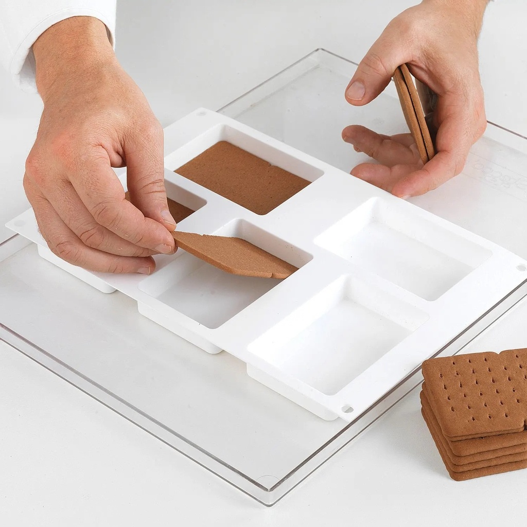 Bisc04 Double - Set 2 Silicone Mould 68X99 H 20 Mm