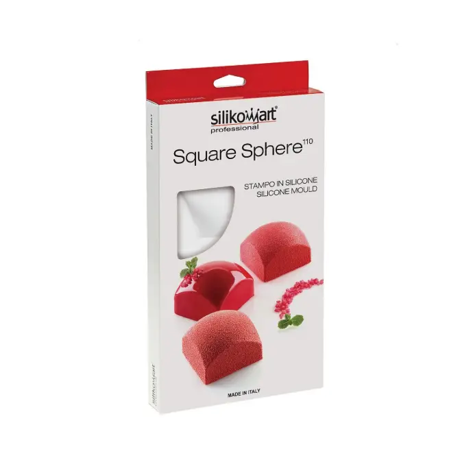 Square Sphere110 - Silicone Mould N.8 Square Sphere 60X60 H 39 Mm