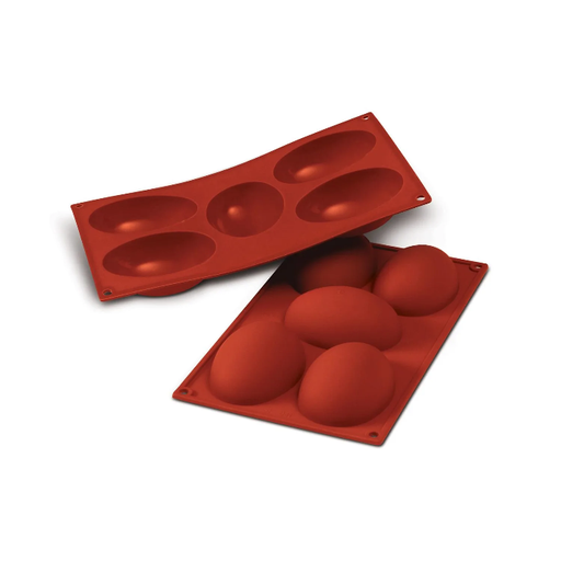 [30.041.00.0060] Sf041 - Terracotta Siliconflex Nacked Item Nr.5 Half Egg 102 X 73 H 36 Mm