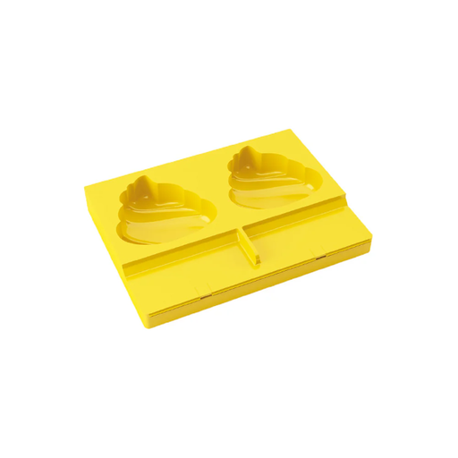 [PL04] Silicone mould 195x145 mm - 2 indents Honolulu 83x84mm + 50 sticks
