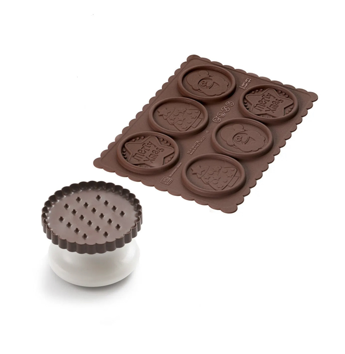 Ckc02 Cookie Xmas Slim - Silicone Mould