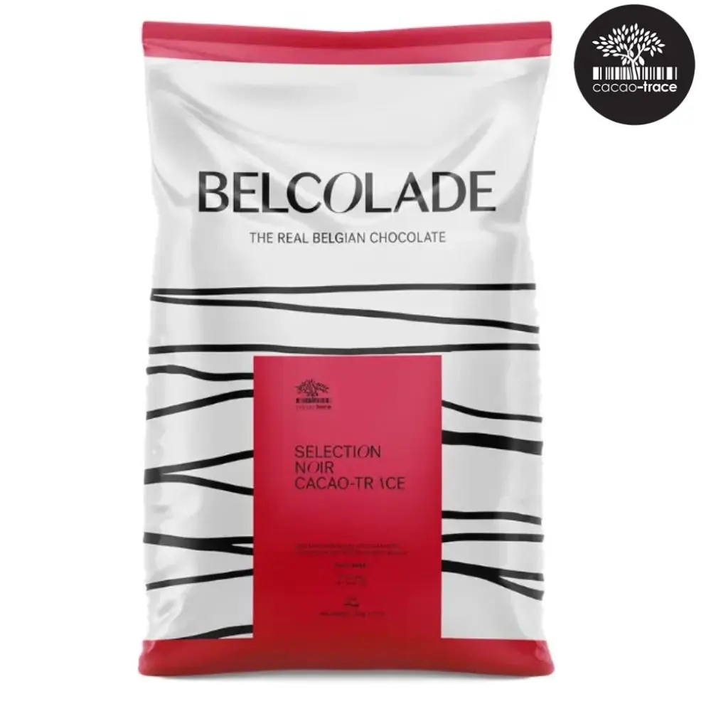 "CT C501/J DROPS 15KG BAG AP GRB Belcolade Dark Chocolate, Selection, Noir Selection Sustainable Cacao - Trace"