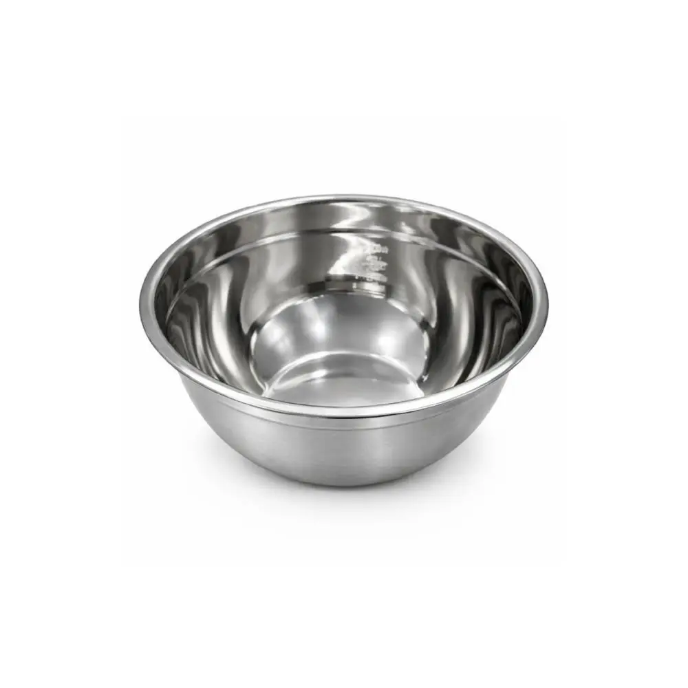 Steel Bowl 22Cm, Rubber Bottom, Black