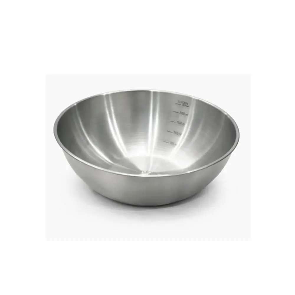 Steel Bowl 31Cm, Rubber Bottom, Black, Sus304
