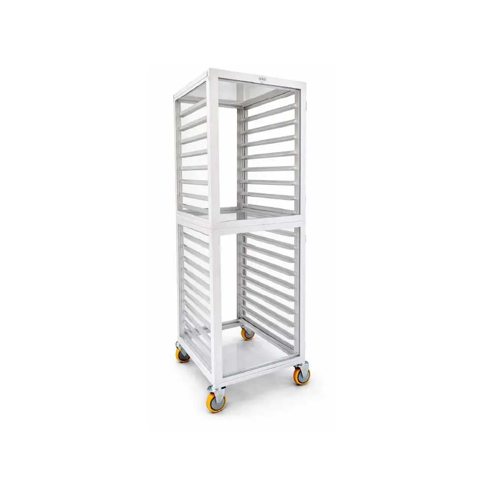 18 Tiers Aluminium Trolley With Closed Door-My74106 625*485*1698Mm, Aluminium Alloy, Anodized (Silver)