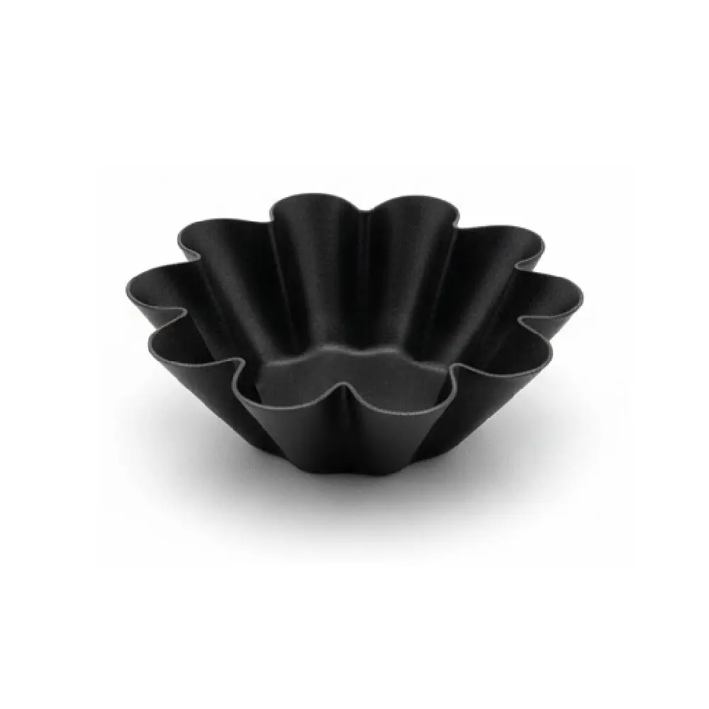 Flower Tart Mold 94*52*30Mm, 1.0Mm Al.Alloy, Teflon Ptfe Both Inside And Outside Y 100