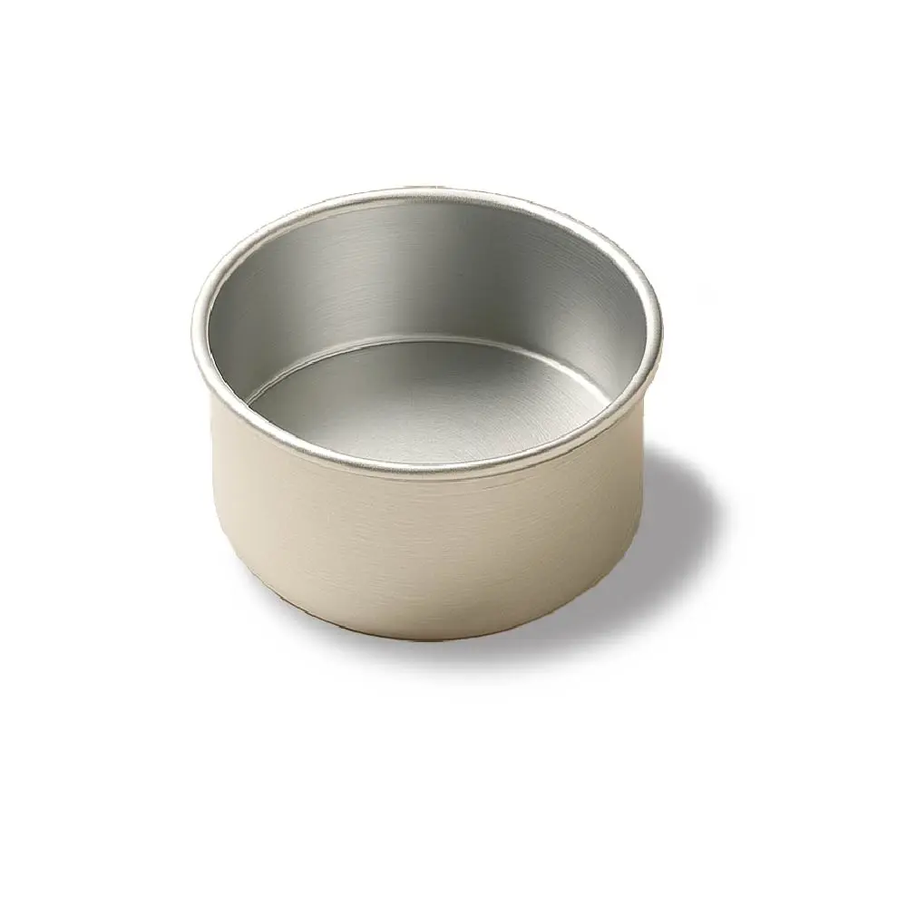 Round Cake Mold 180*100, 1.2Mm Al.Alloy, Anodized (Silver)