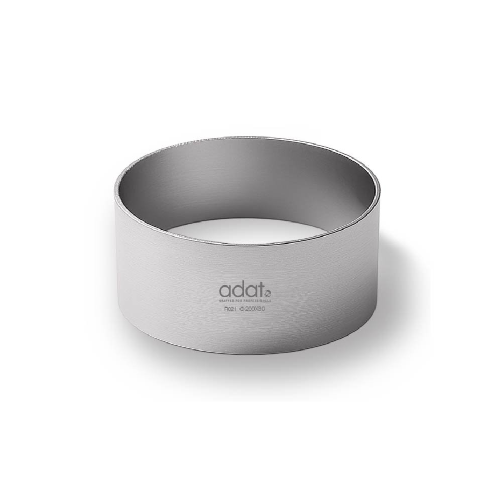 Round Cake Ring 200*80, 1.2Mm Sus304, Polished
