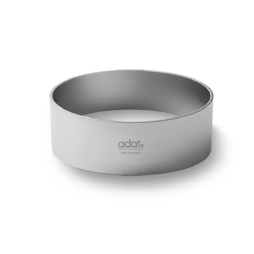 Round Cake Ring 260*80, 1.2Mm Sus304, Polished