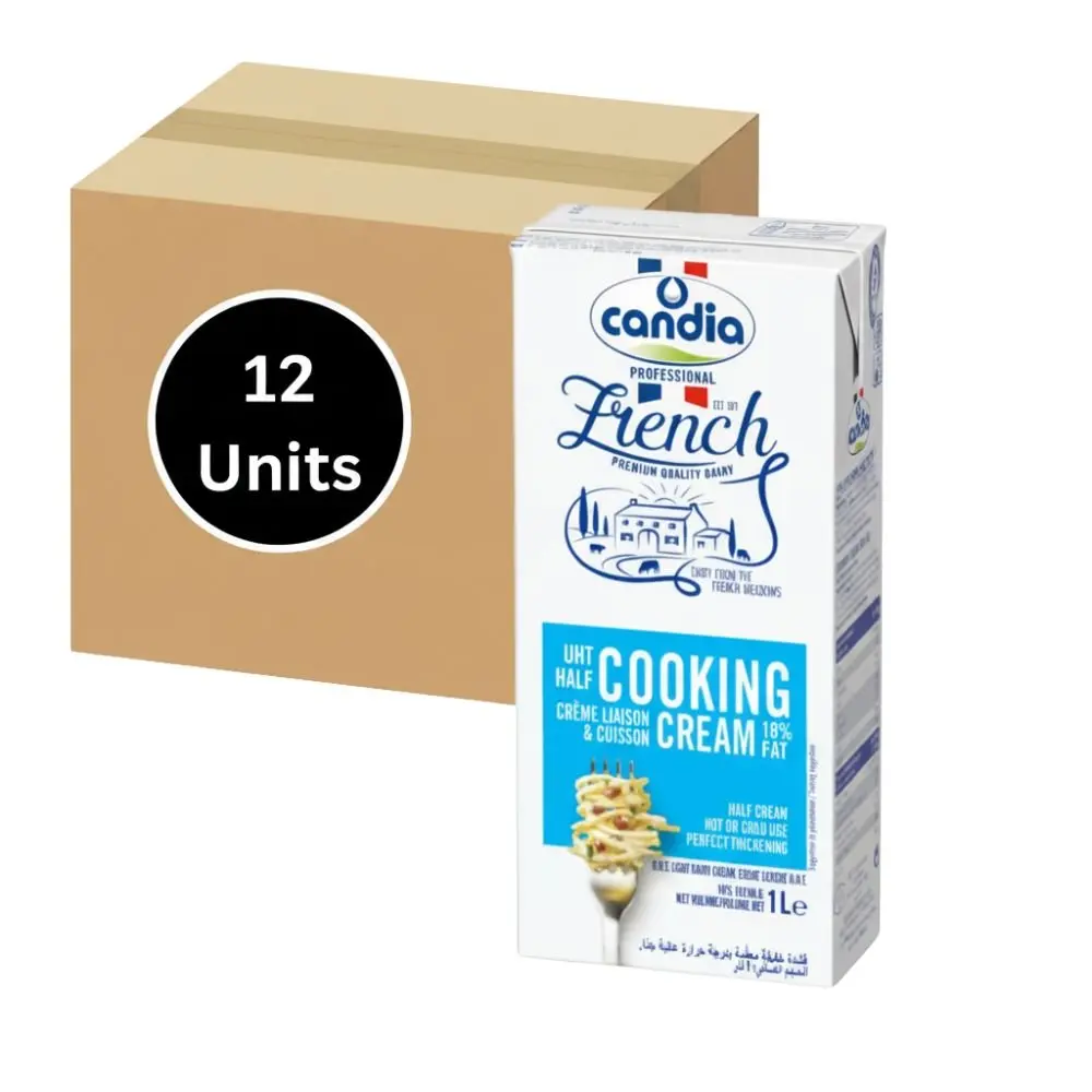 18% Fat UHT Cooking Half Cream 1Lx12 Candia Professional (240 D) 