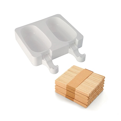 [25.311.87.0098] Gel01 Classic - Set 2 Silicone Mould 93X48,5 H 25 Mm