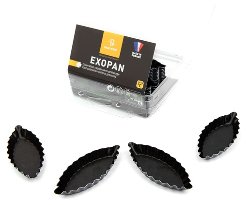[330602] Blist.25 Flut.Boat Mold Exopan