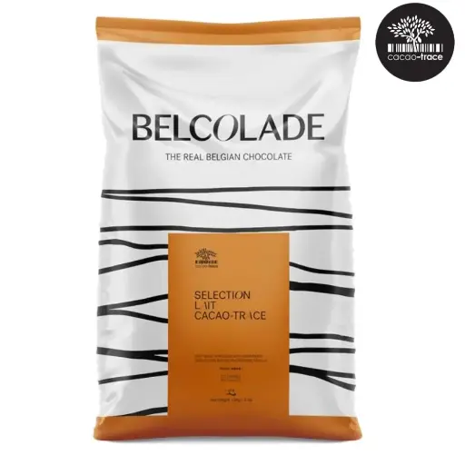 [4019580] "CT O3X5/G DROPS 15KG BAG AP GRB Belcolade Milk Chocolate, Selection, Lait Selection, Sustainable Cacao - Trace"