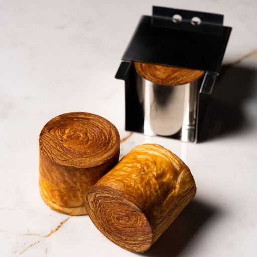 [CV2] Geometric Croissants St. Steel Mould Cylinder Diam 65mm- H 60mm