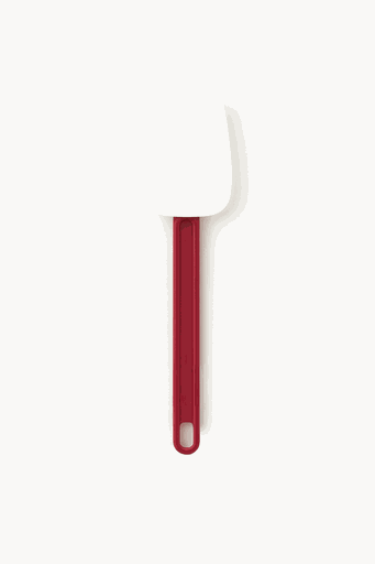[02052W Small Scraper Red-White-Spon (SIS-25)] 25cm Silicon Spoon Red-White