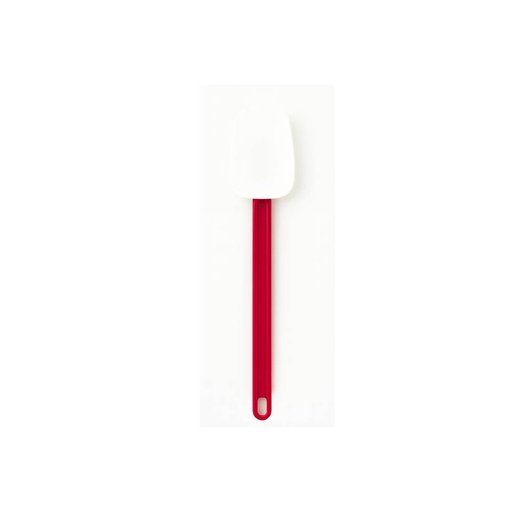 [02052W Large Scraper Red-White-Spon (SIS-41)] 41cm Silicon Spoon Red-White