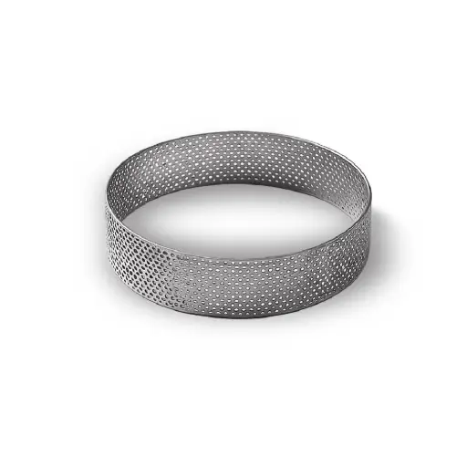 [YT 004] Perforate Round Ring-My44112 100 H20Mm, 1.0Mm S/S 304, Polished